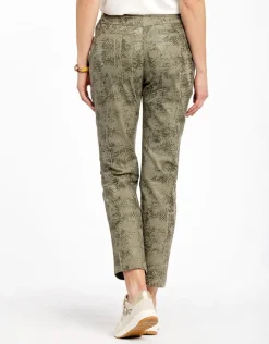 Outlet Pantalon kaki imprimé Droits|Slims