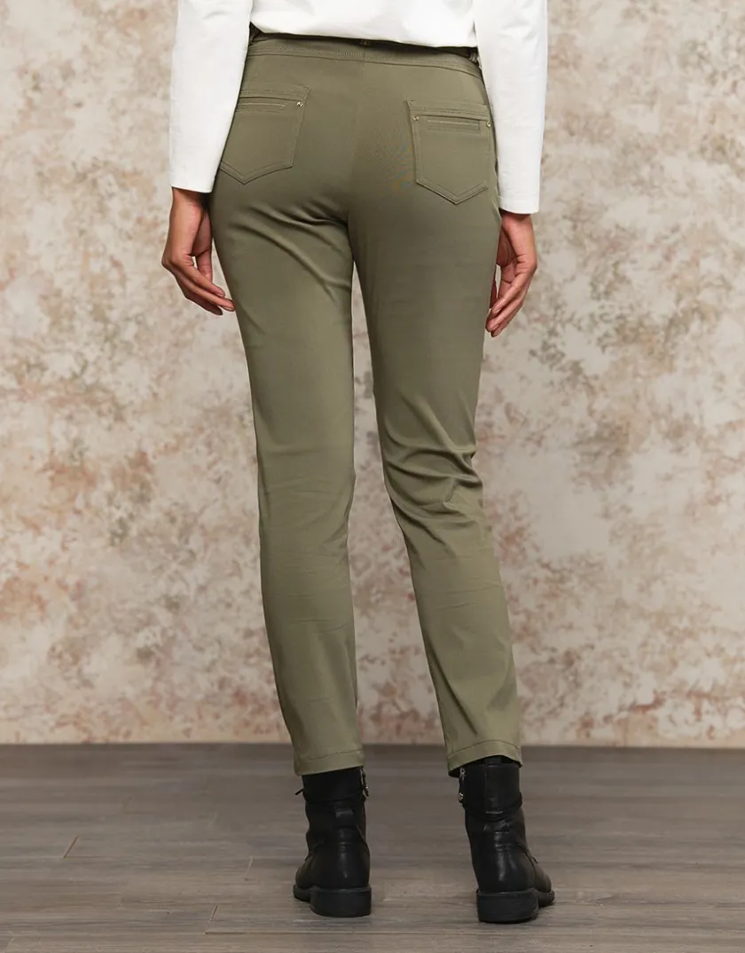 Online Pantalon kaki 7/8ème Ajustés|Pantalons