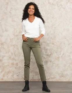 Online Pantalon kaki 7/8ème Ajustés|Pantalons