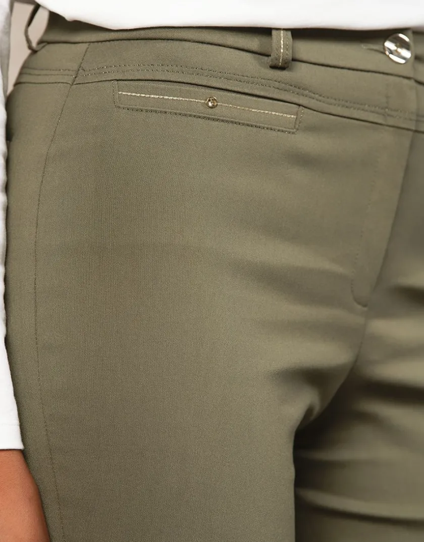Online Pantalon kaki 7/8ème Ajustés|Pantalons