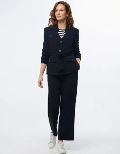 Discount Pantalon large chic bleu Larges|Pantalons