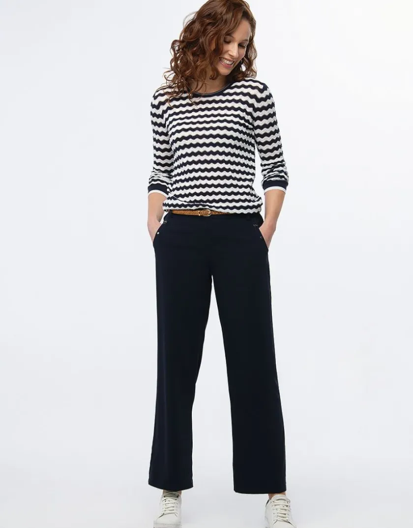 Discount Pantalon large chic bleu Larges|Pantalons