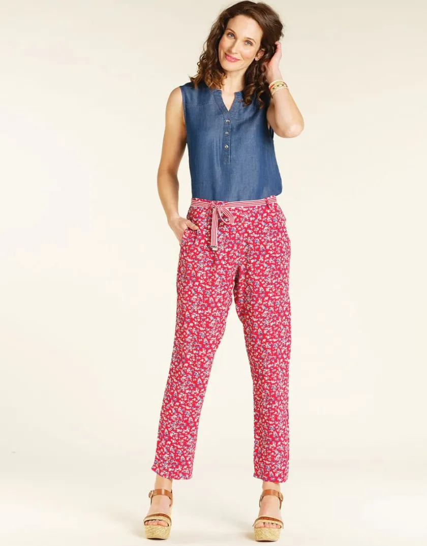 Fashion Pantalon large imprimé Larges|Droits