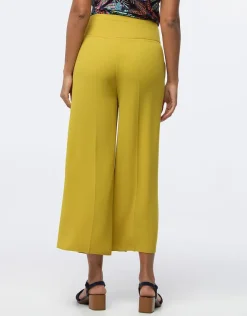 Hot Pantalon large vert anis Larges|Pantalons