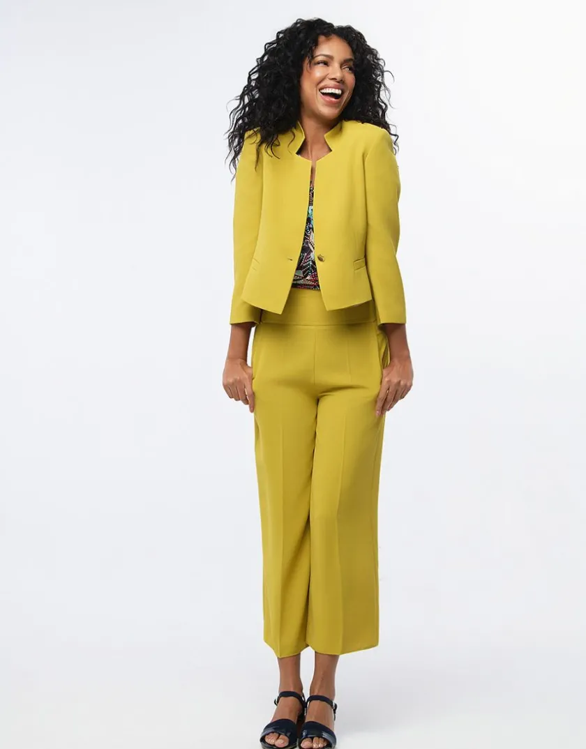 Hot Pantalon large vert anis Larges|Pantalons