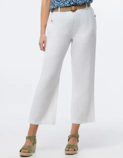 Best Pantalon lin blanc 7/8ème Larges|Pantalons