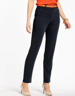 Discount Pantalon marine city chic Droits|Pantalons