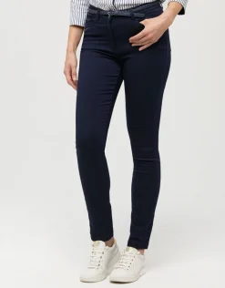 New Pantalon marine coton Slims|Pantalons