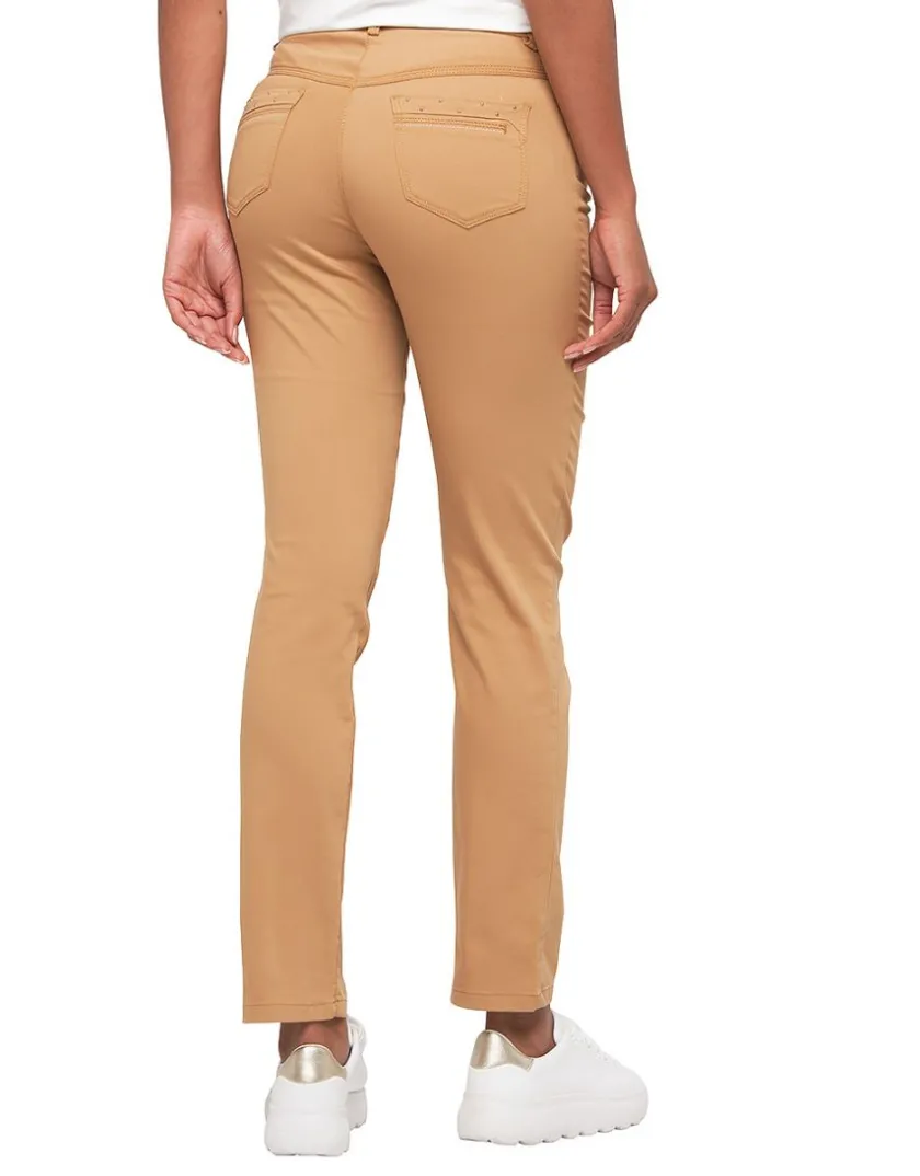Best Pantalon marron taupe Droits|Pantalons
