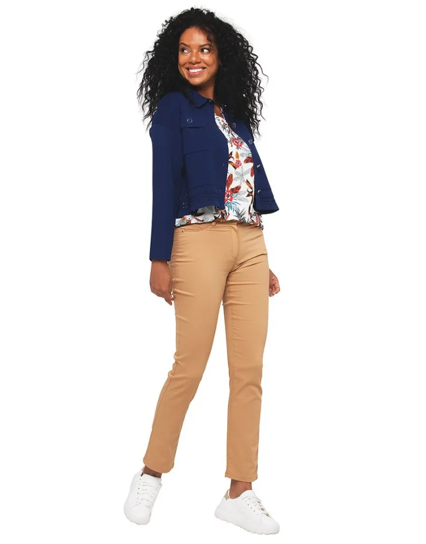 Best Pantalon marron taupe Droits|Pantalons
