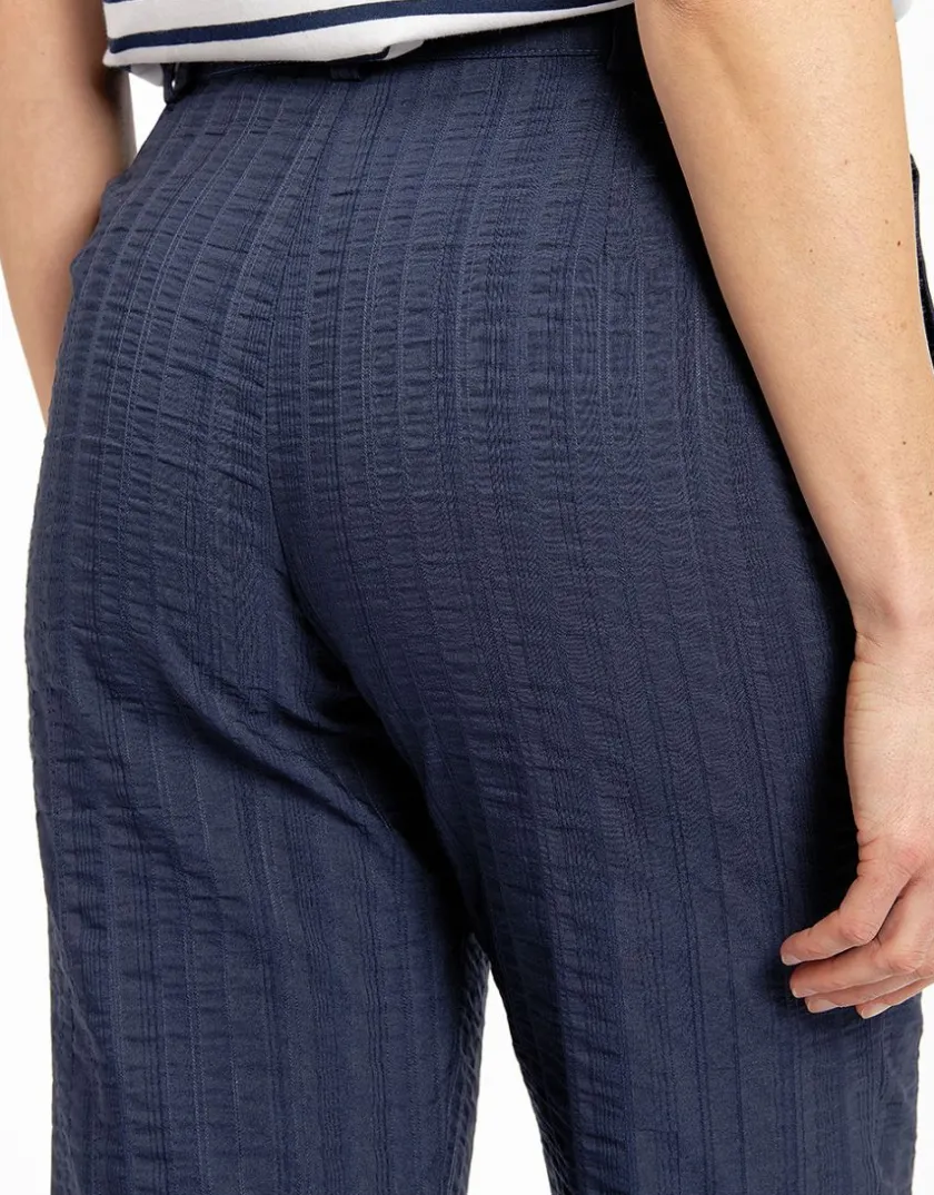 Outlet Pantalon 7/8ème marine Droits|Pantalons