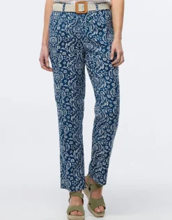 Sale Pantalon 7/8ème motif Droits|Pantalons