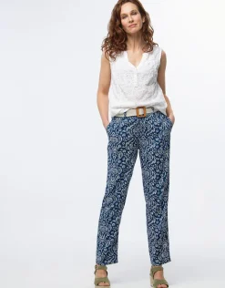 Sale Pantalon 7/8ème motif Droits|Pantalons