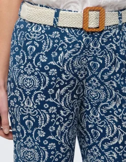 Sale Pantalon 7/8ème motif Droits|Pantalons