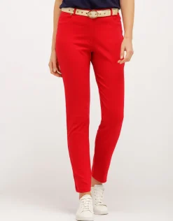 New Pantalon 7/8ème rouge Ajustés|Slims