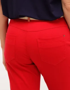New Pantalon 7/8ème rouge Ajustés|Slims