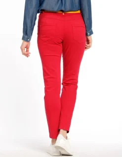 New Pantalon 7/8ème rouge Ajustés|Slims