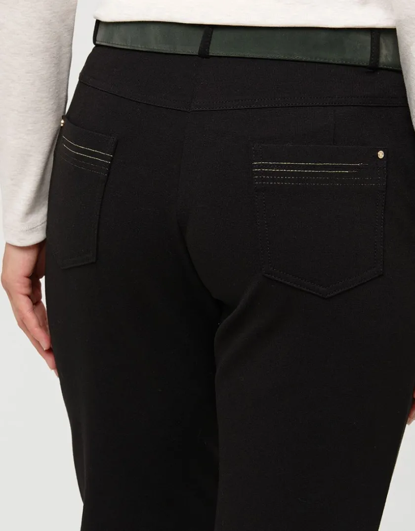 Hot Pantalon milano noir Larges|Pantalons