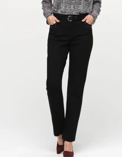 Fashion Pantalon Milano noir Larges|Droits