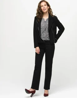 Fashion Pantalon Milano noir Larges|Droits