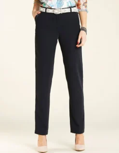 Best Pantalon navy fluide Larges|Droits
