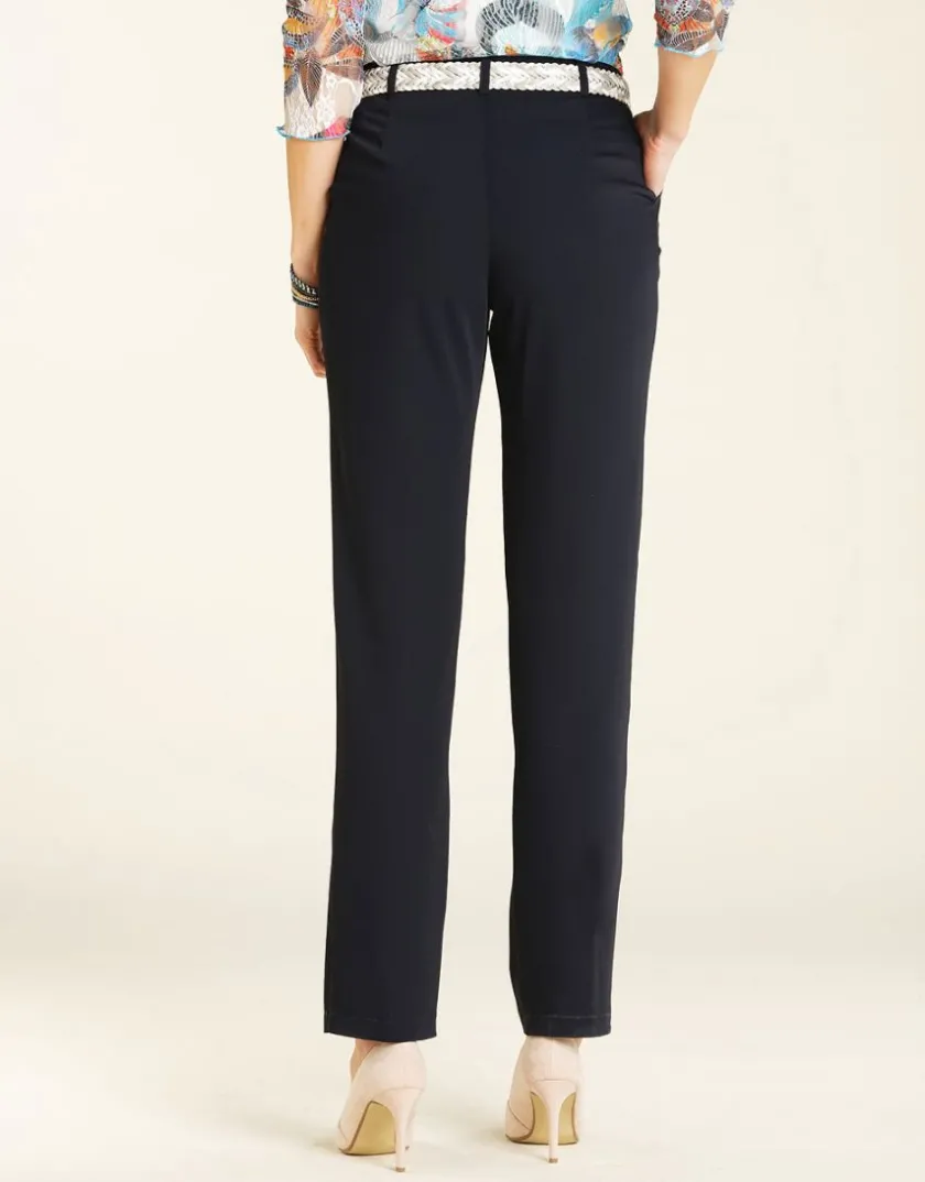 Best Pantalon navy fluide Larges|Droits