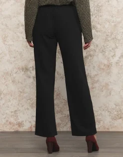 Hot Pantalon noir chic Larges|Pantalons