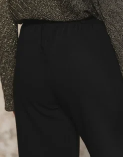 Hot Pantalon noir chic Larges|Pantalons