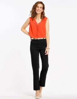Clearance Pantalon noir city chic Droits|Pantalons