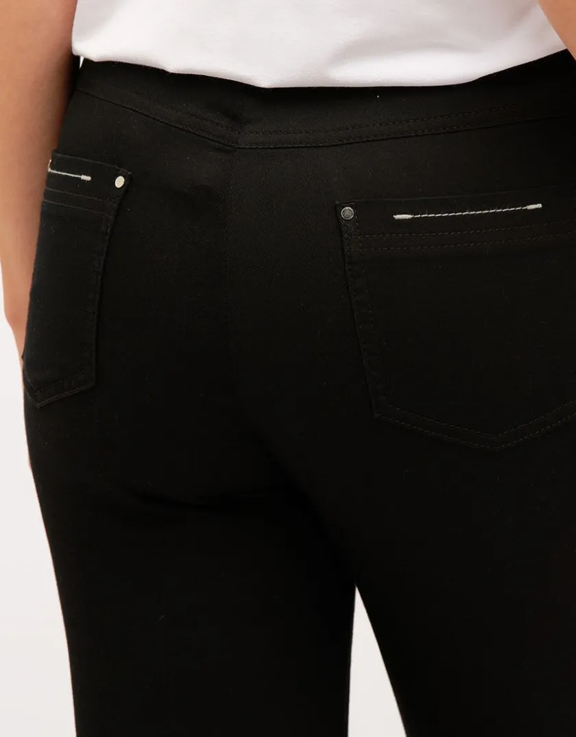 Outlet Pantalon noir stretch Slims|Pantalons