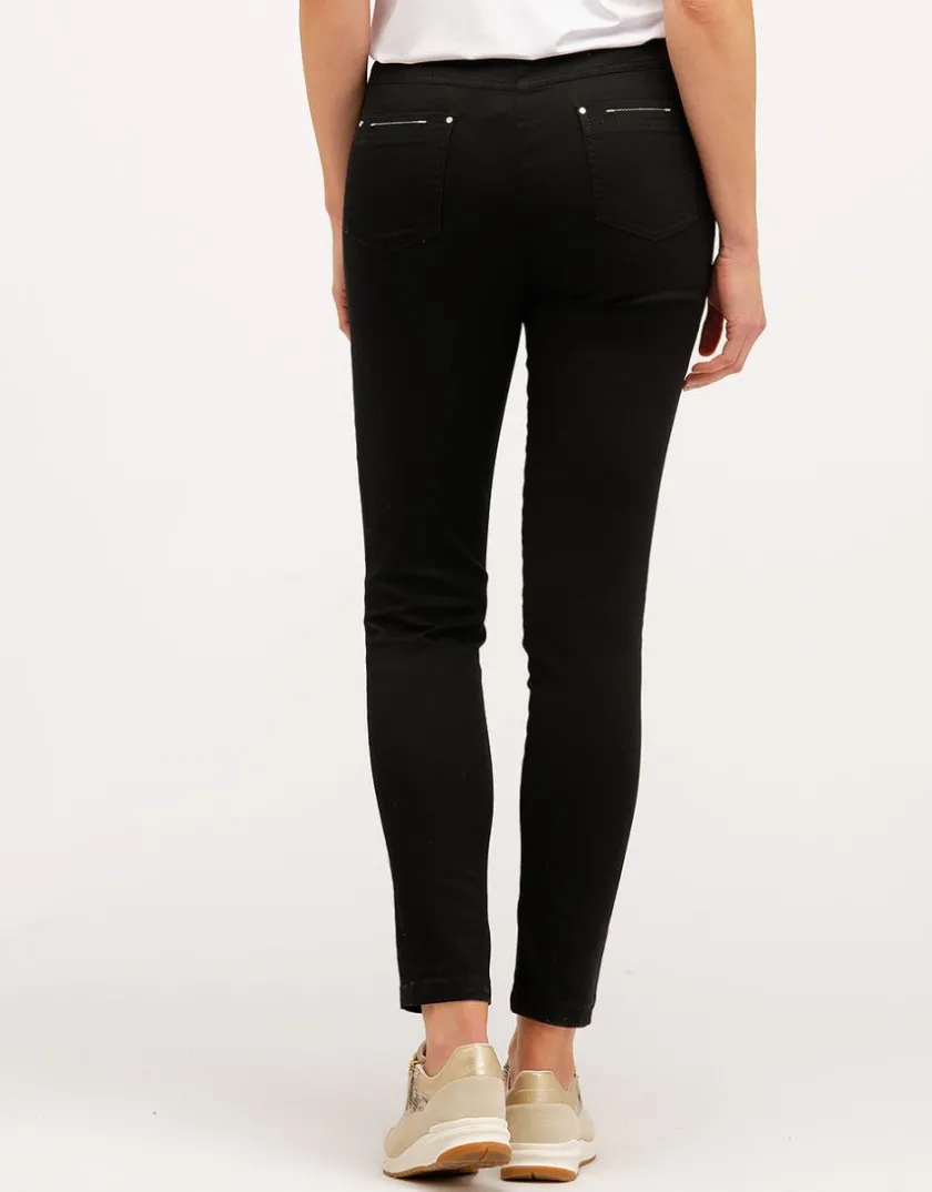 Outlet Pantalon noir stretch Slims|Pantalons