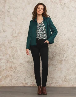 Clearance Pantalon sergé chic noir Ajustés|Pantalons