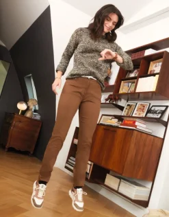 Online Pantalon slim marron Slims|Pantalons