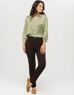 Online Pantalon slim marron Slims|Pantalons