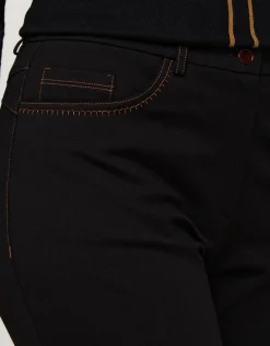 Outlet Pantalon slim milano noir Droits|Slims