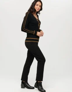Outlet Pantalon slim milano noir Droits|Slims