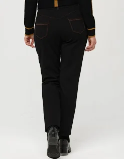 Outlet Pantalon slim milano noir Droits|Slims