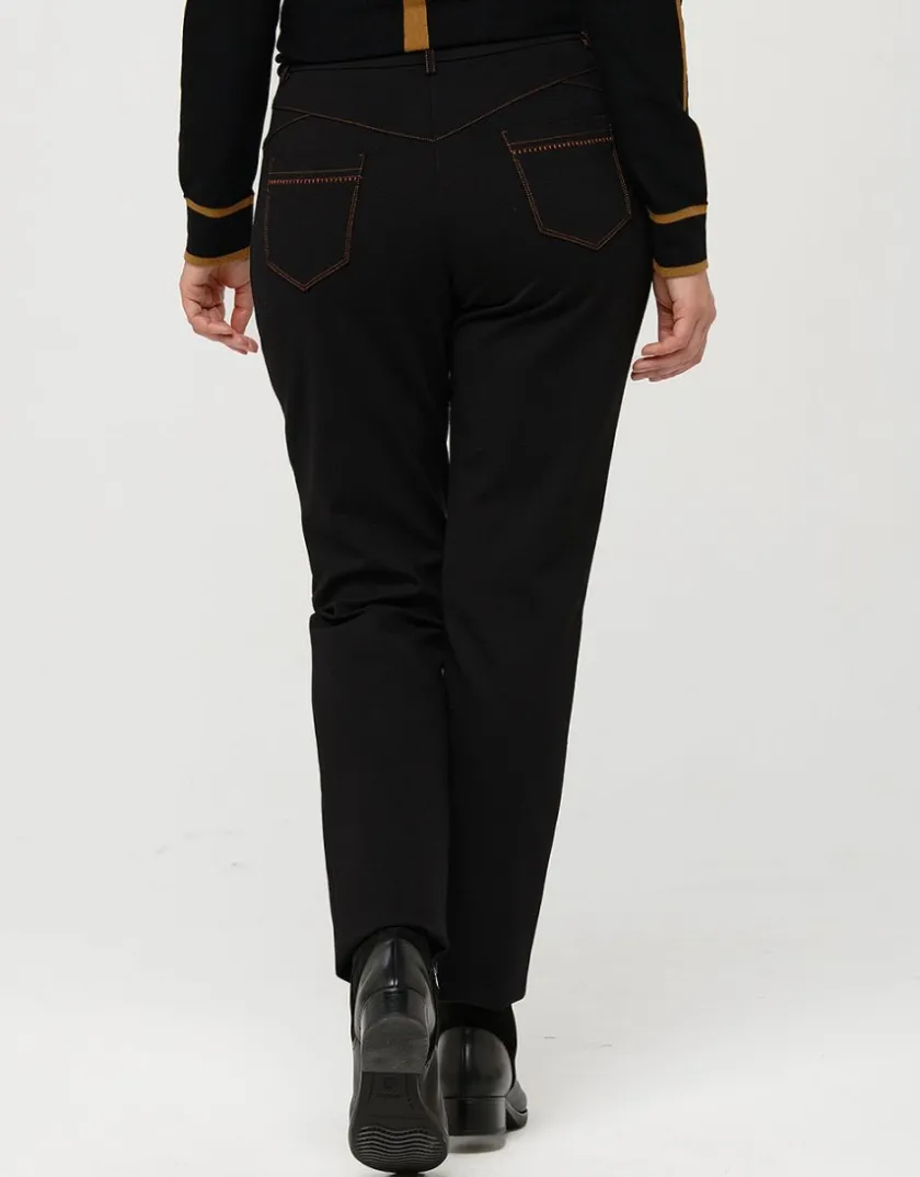 Outlet Pantalon slim milano noir Droits|Slims