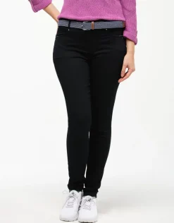 Outlet Pantalon slim noir coton Slims|Pantalons