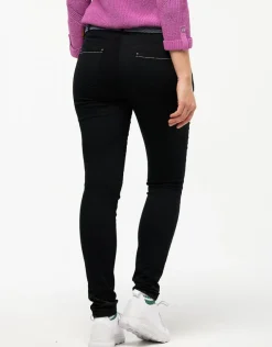 Outlet Pantalon slim noir coton Slims|Pantalons