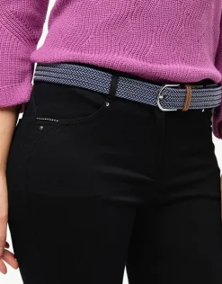 Outlet Pantalon slim noir coton Slims|Pantalons