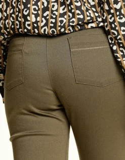 Hot Pantalon stretch kaki Ajustés|Pantalons
