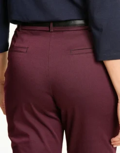 Clearance Pantalon stretch prune Ajustés|Pantalons