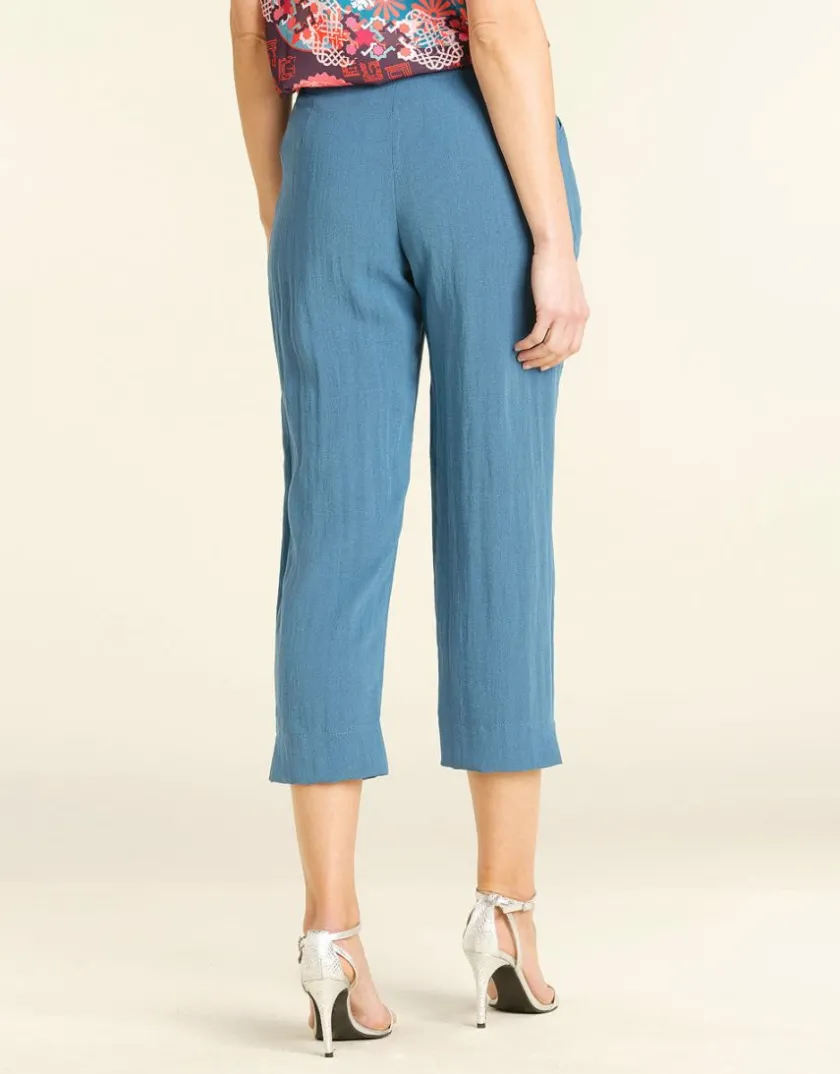 Sale Pantalon tailleur bleu Ajustés|Pantalons