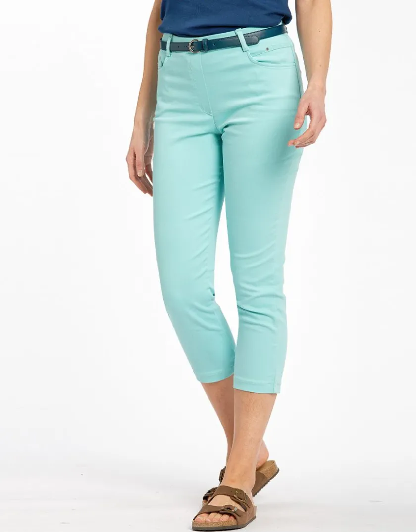 Fashion Pantalon vert stretch Pantalons