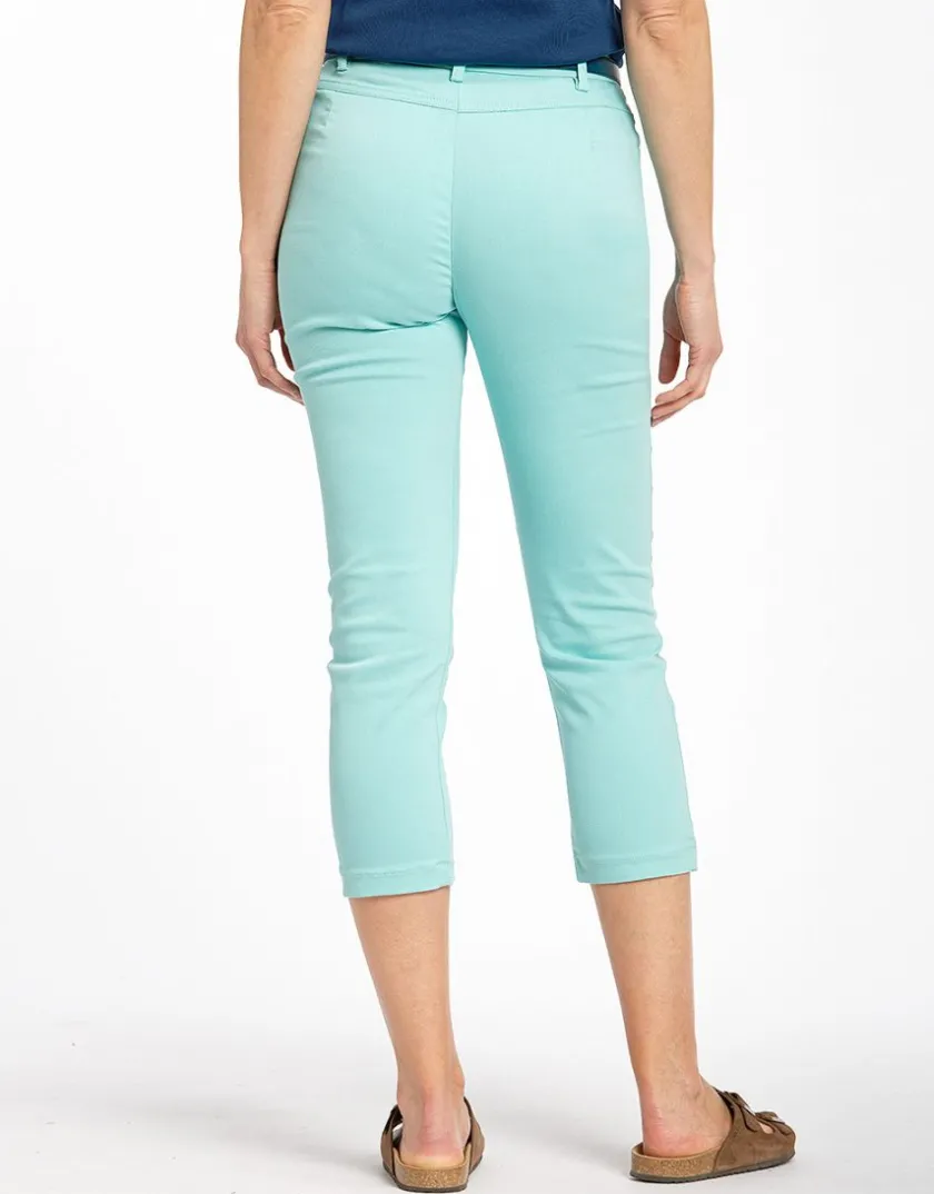 Fashion Pantalon vert stretch Pantalons