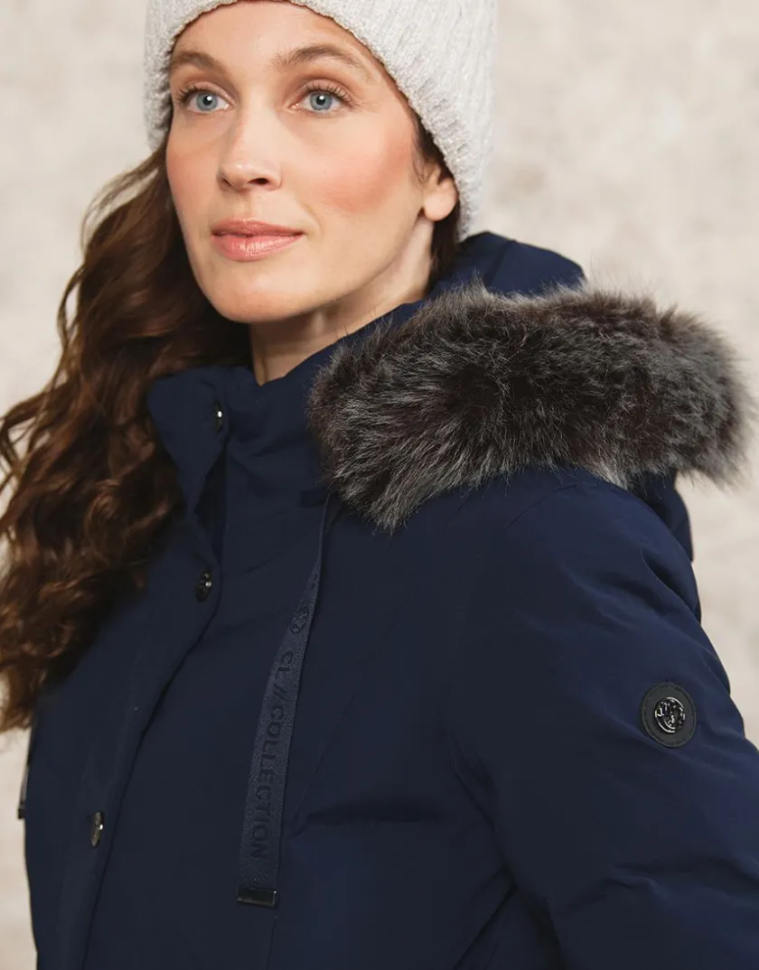 Sale Parka bleue encre Doudounes|Parkas