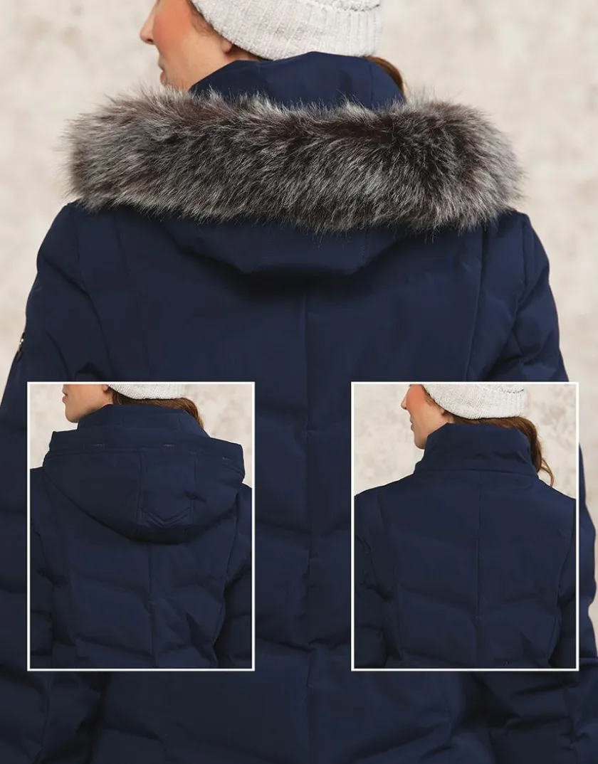 Sale Parka bleue encre Doudounes|Parkas