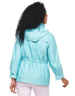 Outlet Parka courte turquoise Parkas|Parkas