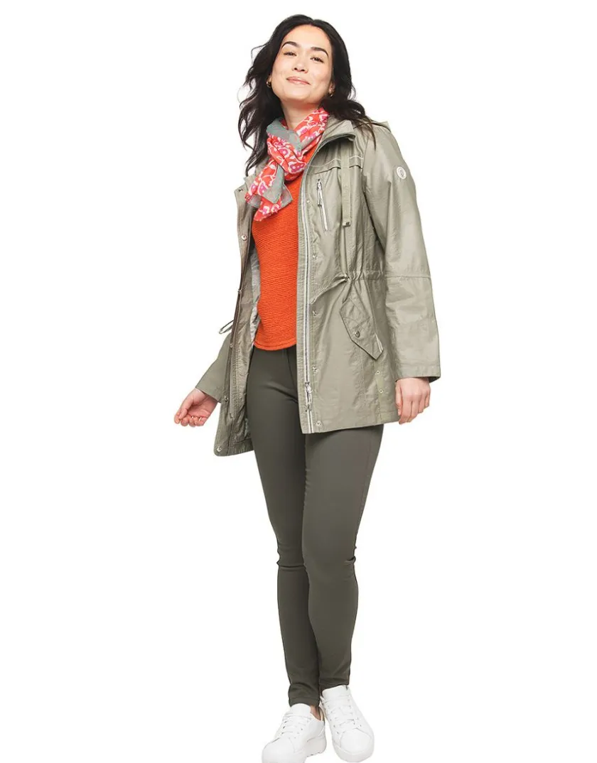 Discount Parka légère vert kaki Parkas|Parkas